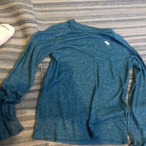 Turquoise long sleeve boys shirt